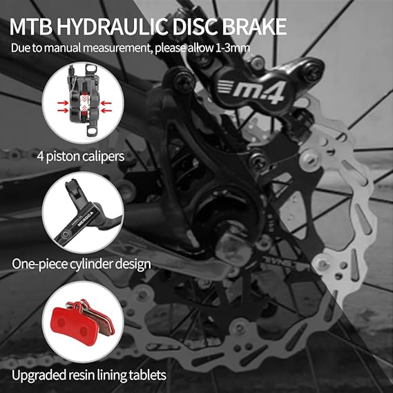 Meroca M4 Hydrualic disc Brakes Set (Left Rear, Right Front)