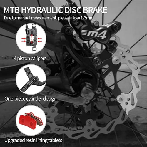 Meroca M4 Hydrualic disc Brakes Set (Left Rear, Right Front)