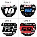 ODI Front Number Plate Sticker decal