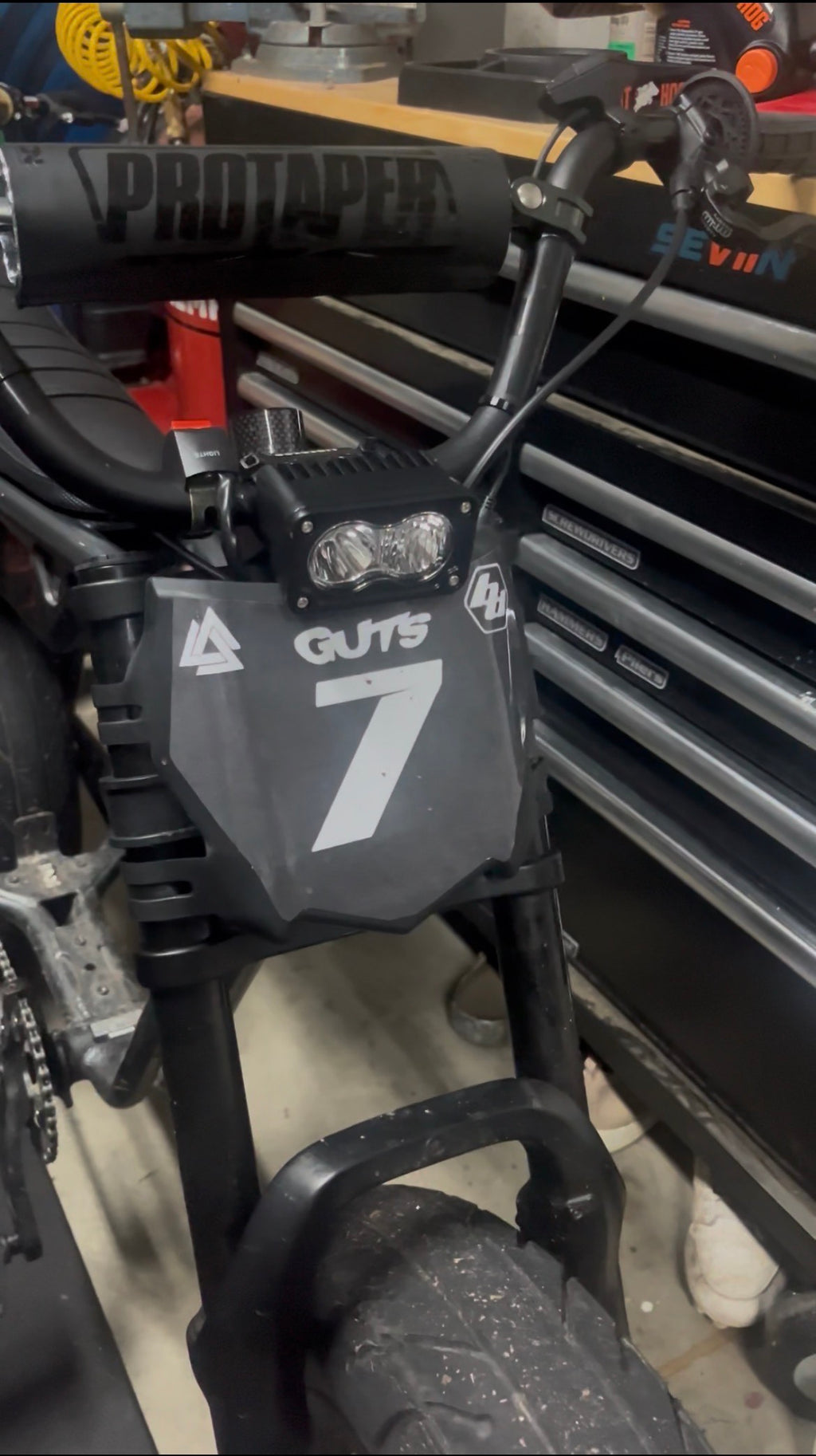 Motocutz Front Number Plate decal